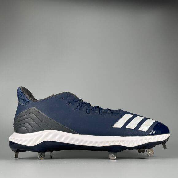 Adidas Icon Bounce Men\'s Size 14 Blue White Athletic Sneakers Baseball Cleat NEW